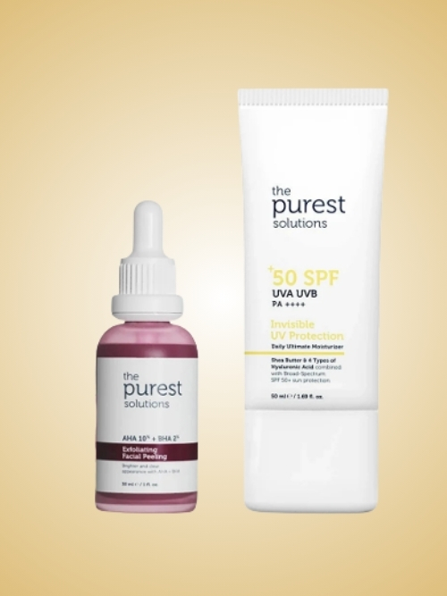 FACIAL PEELING SERUM + SPF+50 SUNSCREEN